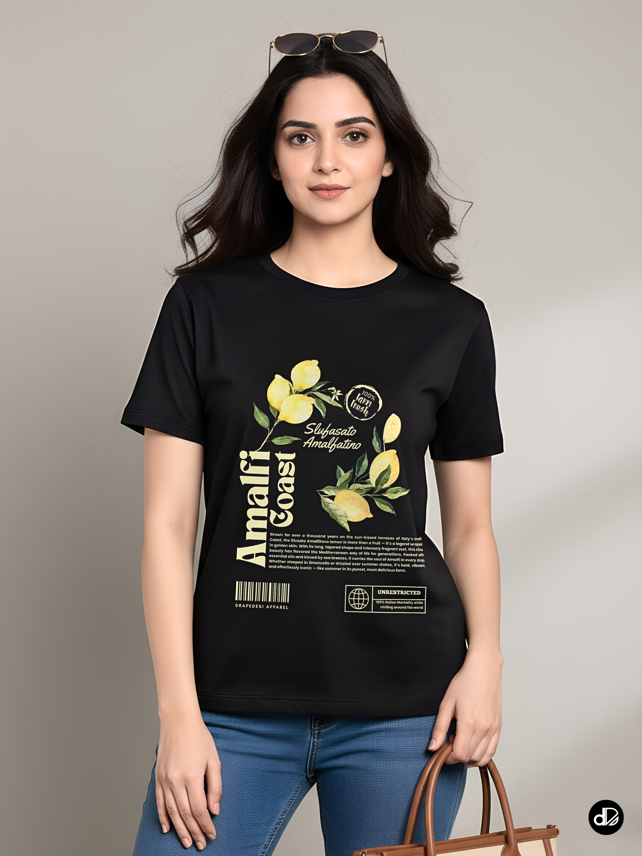 LEMON LUX | Women's Premium Classic Crew T-shirt
