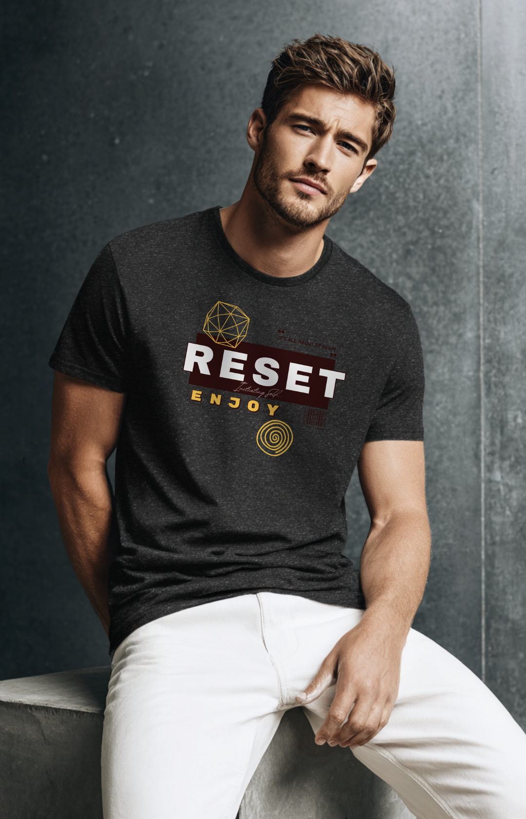 RESET MODE | Men’s Premium Classic Crew Tee