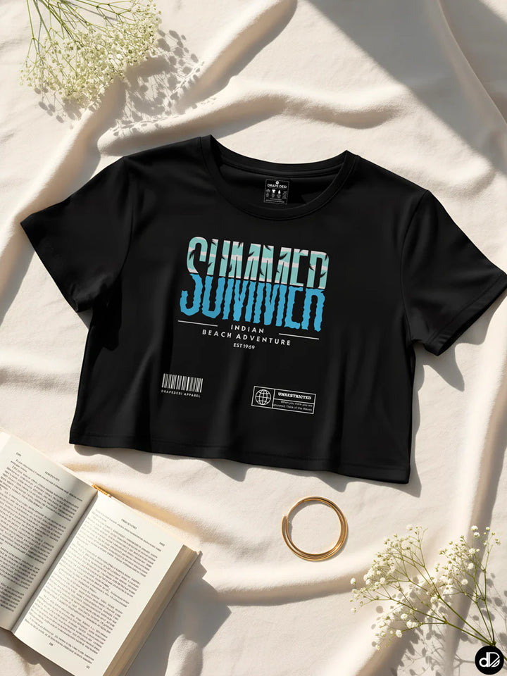 COASTAL VIBES | Women's Premium Crop Top