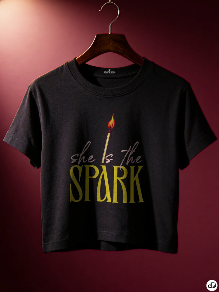 ETERNAL SPARK | Women's Premium Crop Top