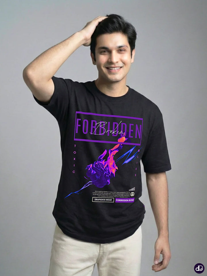 FORBIDDEN ROSE | Unisex Premium Oversized T-shirt