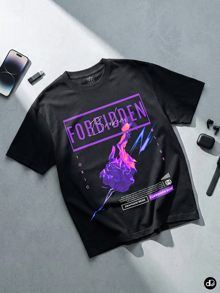 FORBIDDEN ROSE | Unisex Premium Oversized T-shirt