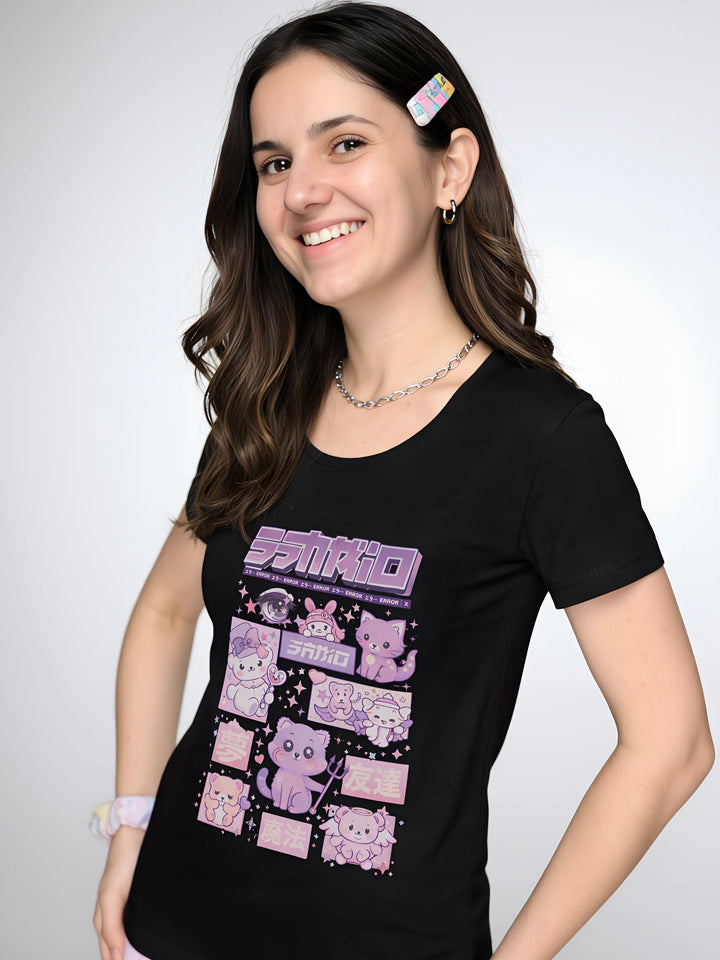 KAWAII CHAOS | Women's Premium Classic Crew T-shirt