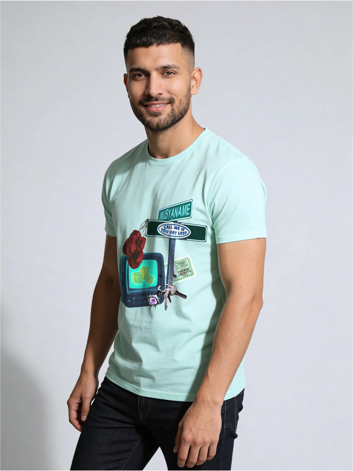 LOST IN THE TRANSMISSION | Men’s Premium Classic Crew Tee