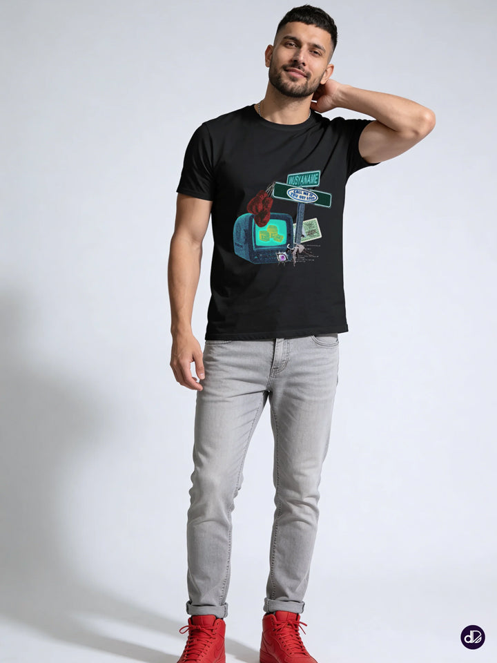 LOST IN THE TRANSMISSION | Men’s Premium Classic Crew Tee