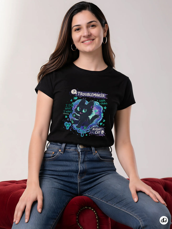 MIDNIGHT MISCHIEF | Women's Premium Classic Crew T-shirt
