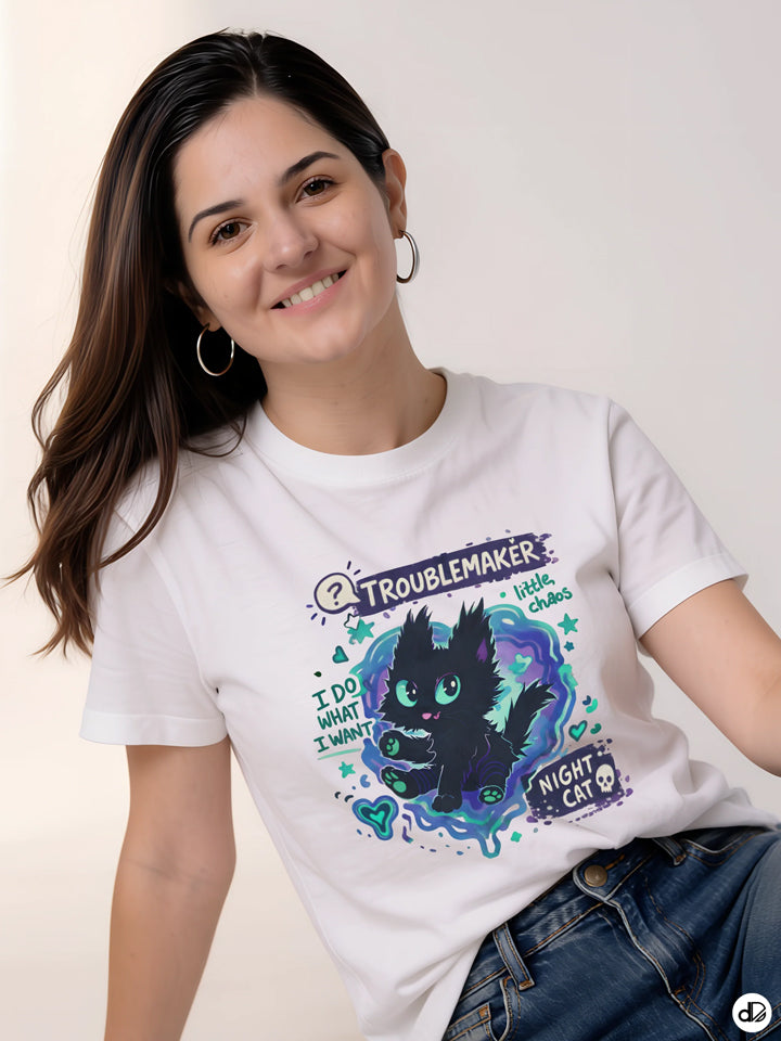 MIDNIGHT MISCHIEF | Women's Premium Classic Crew T-shirt