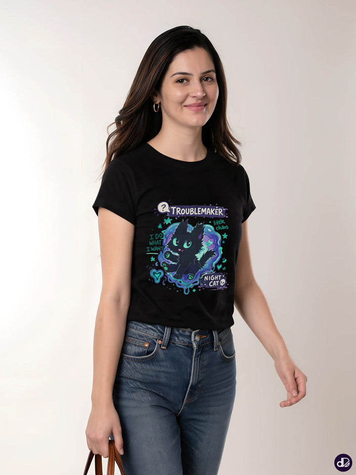 MIDNIGHT MISCHIEF | Women's Premium Classic Crew T-shirt
