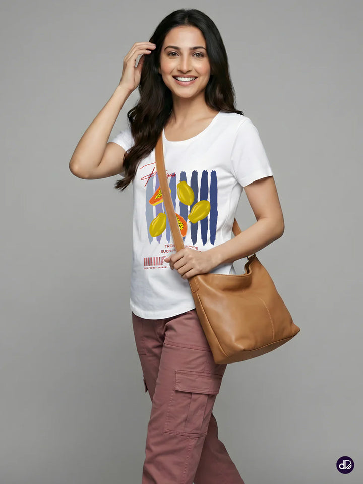 TROPICAL ESCAPE | Women's Premium Classic Crew T-shirt