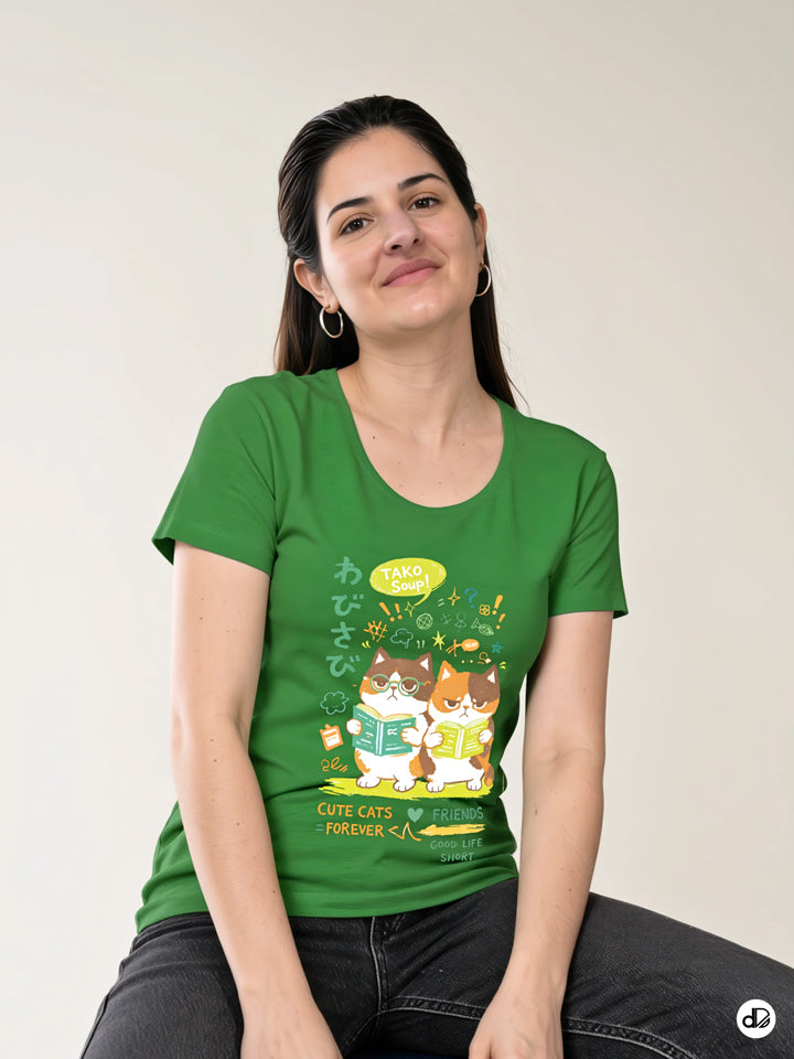 PURR-FECTLY NERD | Women's Premium Classic Crew T-shirt