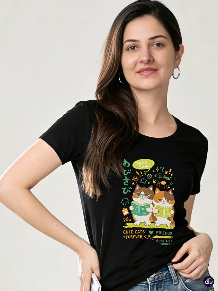 PURR-FECTLY NERD | Women's Premium Classic Crew T-shirt