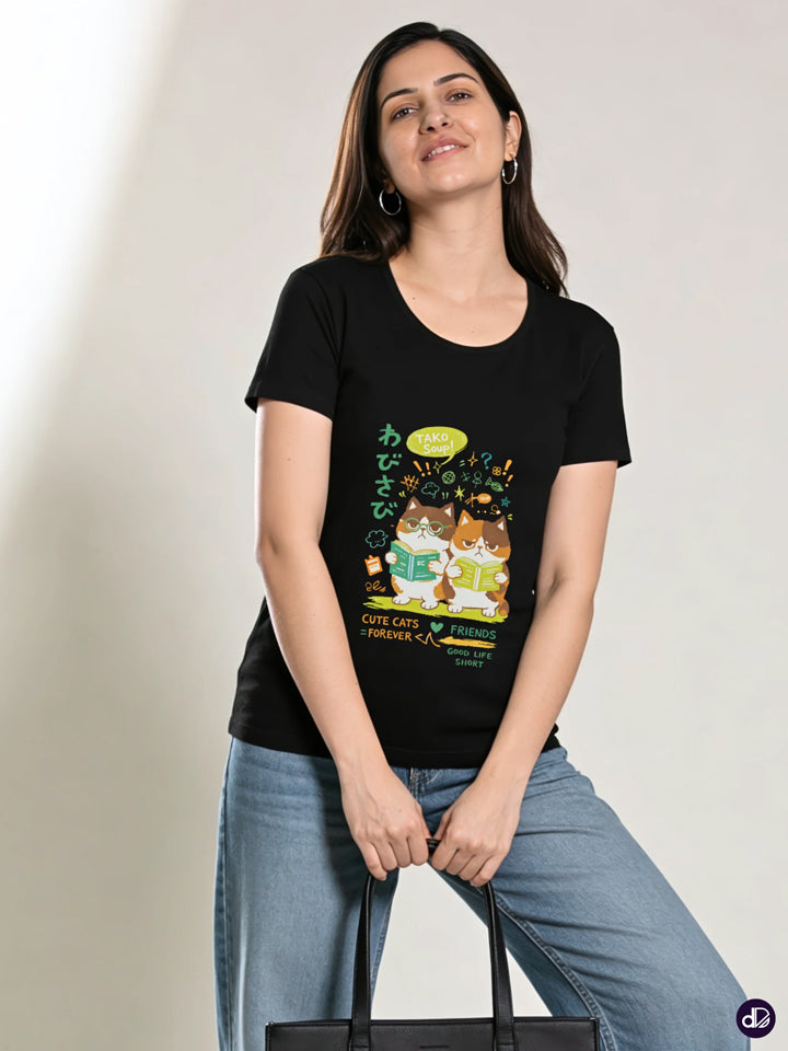 PURR-FECTLY NERD | Women's Premium Classic Crew T-shirt