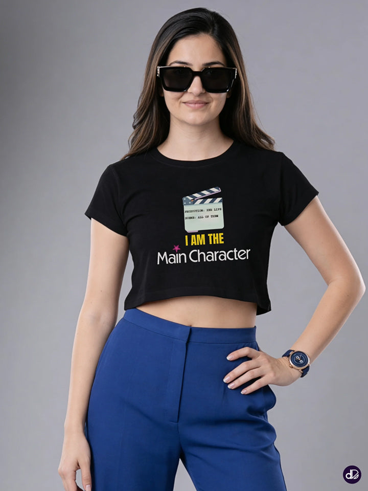 SCRIPTED IN GOLD | Women's Premium Crop Top