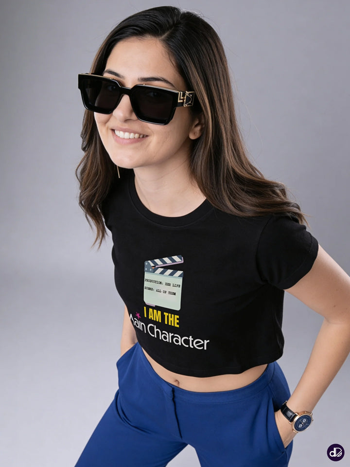 SCRIPTED IN GOLD | Women's Premium Crop Top