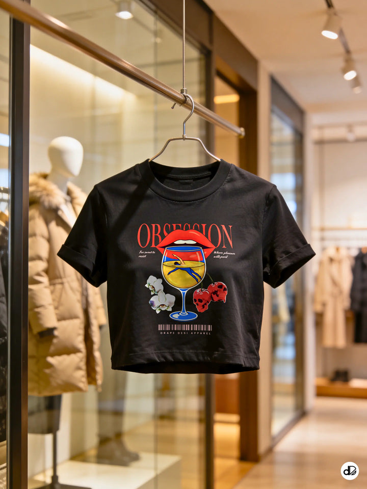 SURREAL SIP | Women's Premium Crop Top