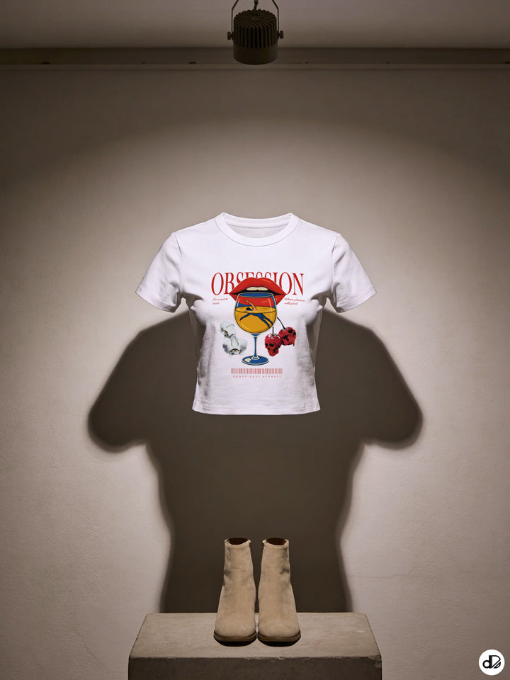 SURREAL SIP | Women's Premium Crop Top