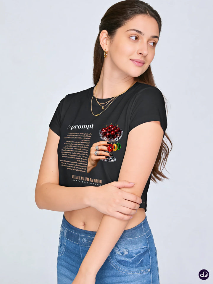 THE META PROMPT | Women's Premium Crop Top