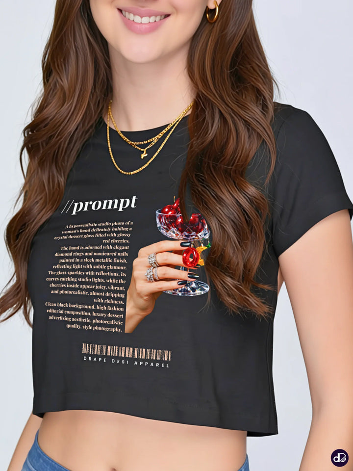 THE META PROMPT | Women's Premium Crop Top