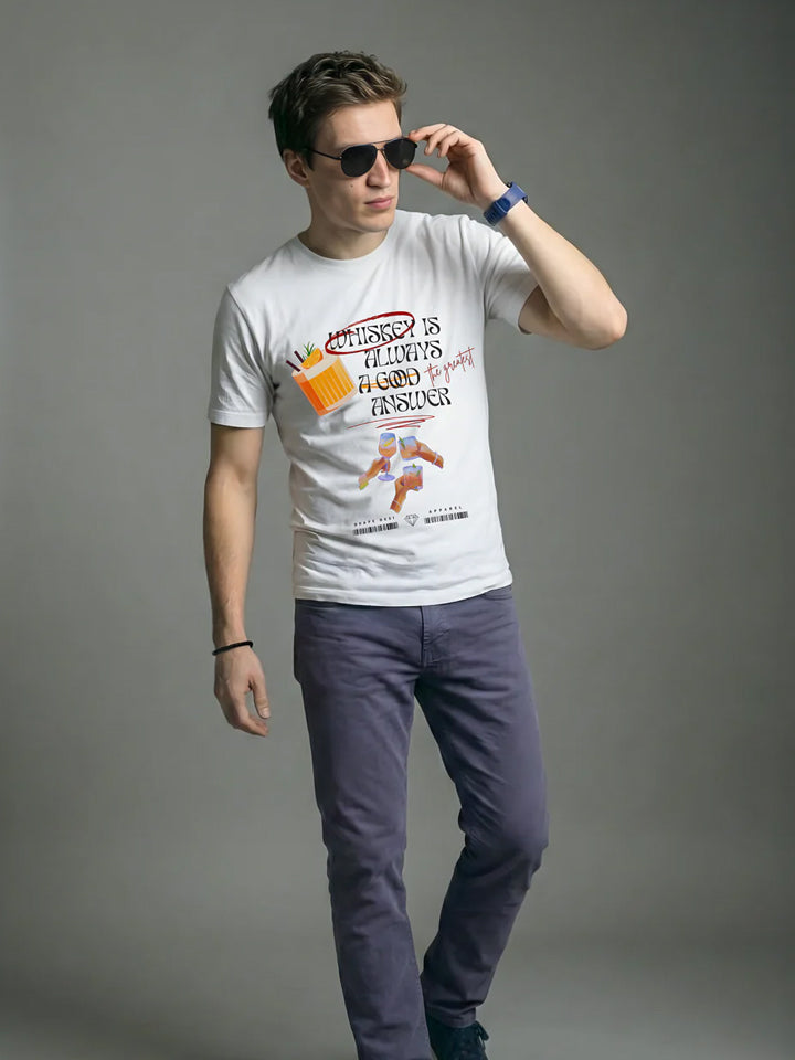 WHISKEY CODE | Men's Premium Classic Crew Tee