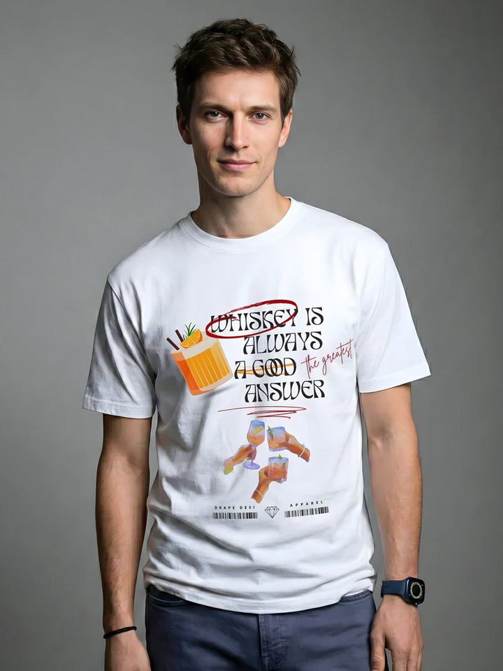 WHISKEY CODE | Men's Premium Classic Crew Tee