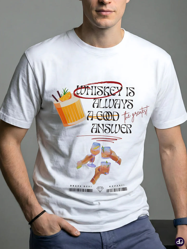 WHISKEY CODE | Men's Premium Classic Crew Tee