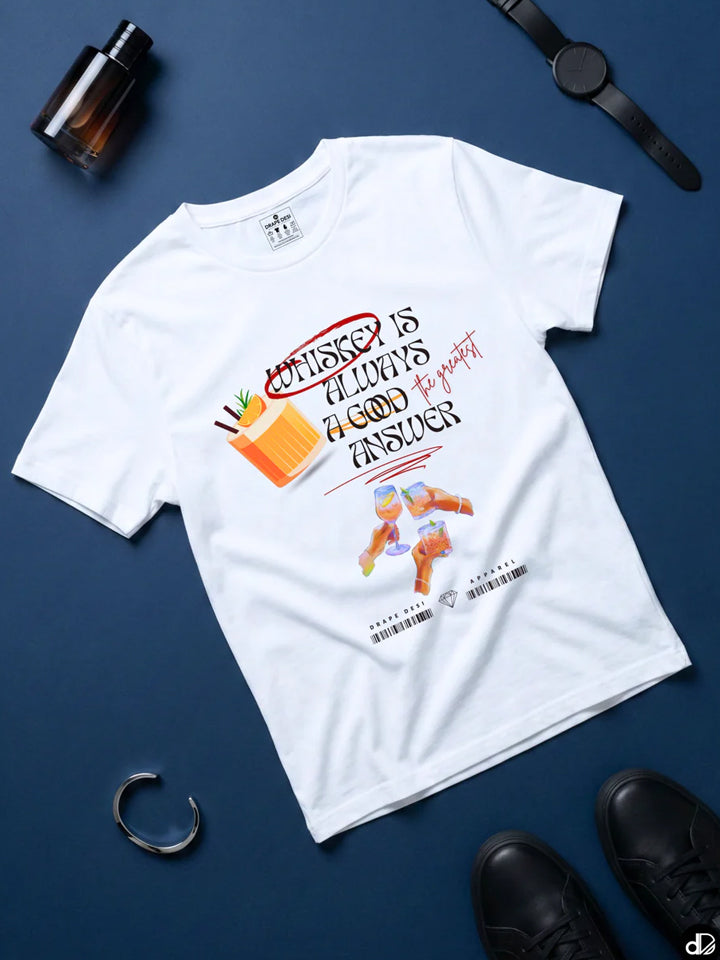 WHISKEY CODE | Men's Premium Classic Crew Tee
