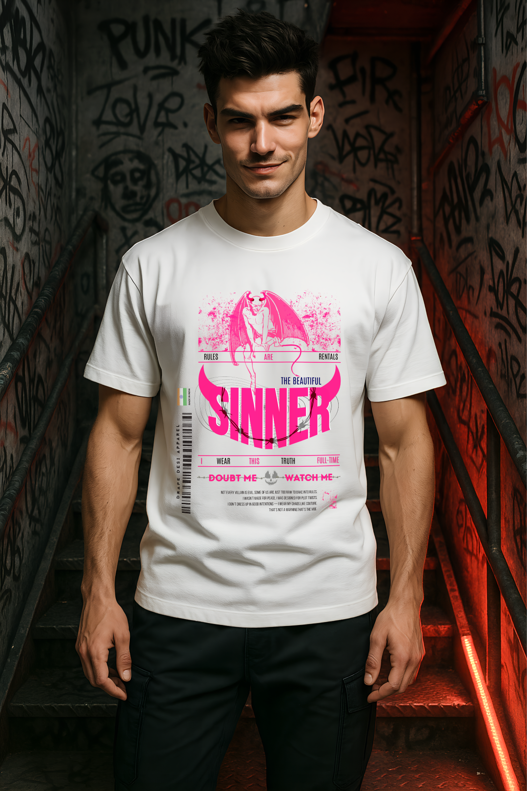 SINNER | Men's Premium Oversized T-shirt