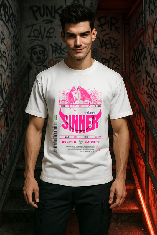 SINNER | Men's Premium Oversized T-shirt