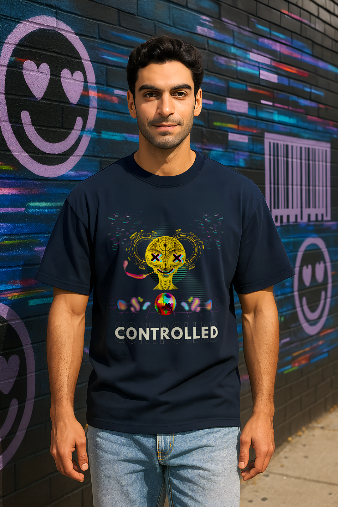 CONTROLLED – Men's Premium Oversized T-shirt