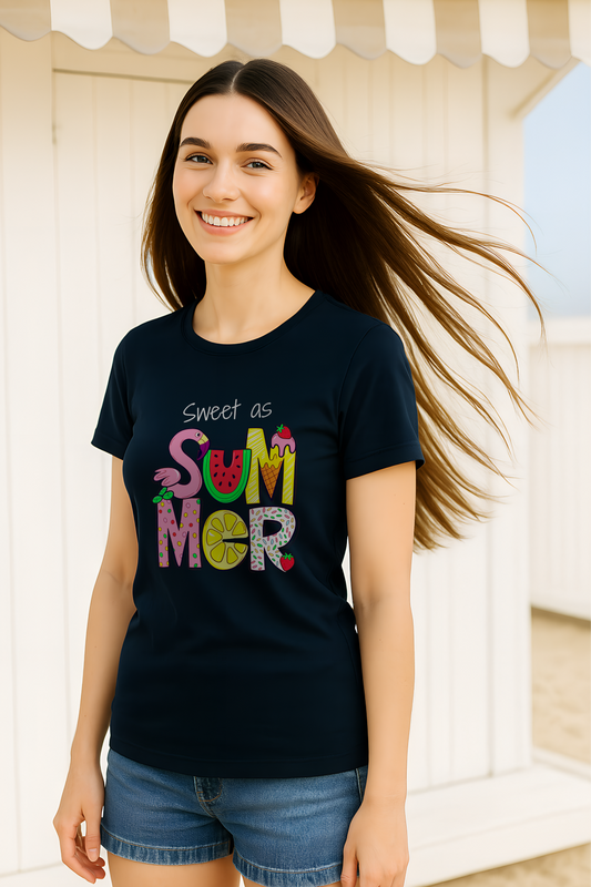 SQUEEZE THE SUMMER | Women's Premium Classic Crew T-shirt