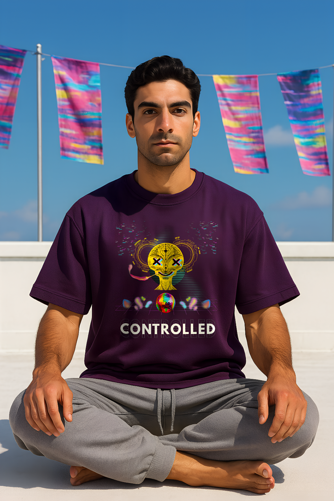 CONTROLLED – Men's Premium Oversized T-shirt