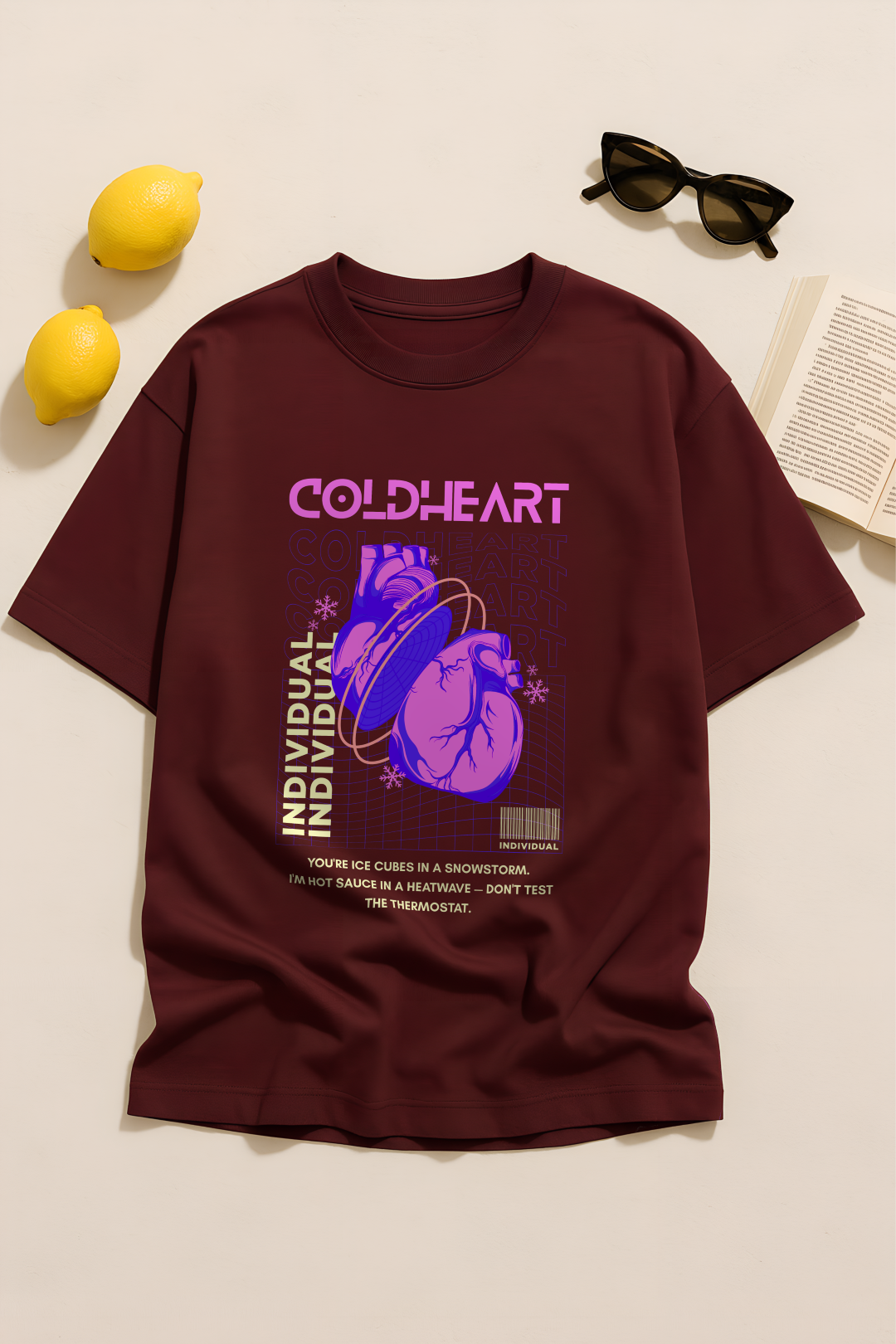 FROSTBITE ATTITUDE | Women's Premium Oversized T-shirt