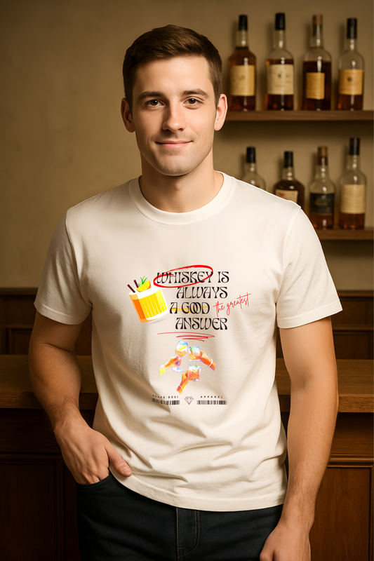 WHISKEY CODE | Men's Premium Classic Crew T-shirt