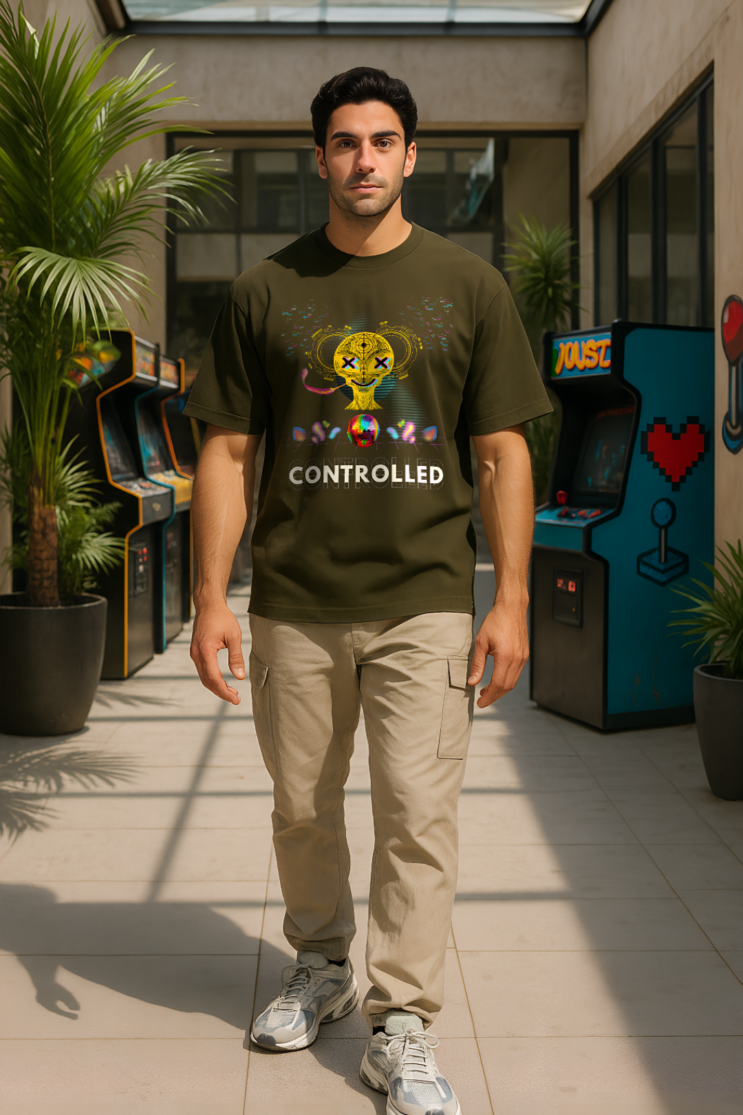 CONTROLLED – Men's Premium Oversized T-shirt