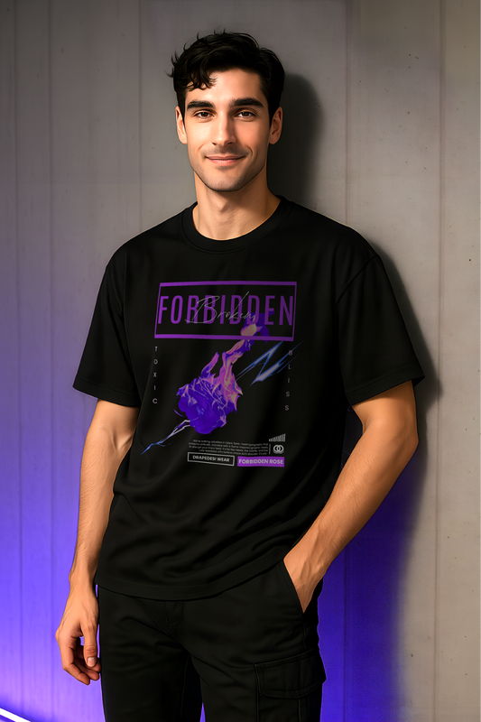 FORBIDDEN ROSE | Men's Premium Oversized T-shirt
