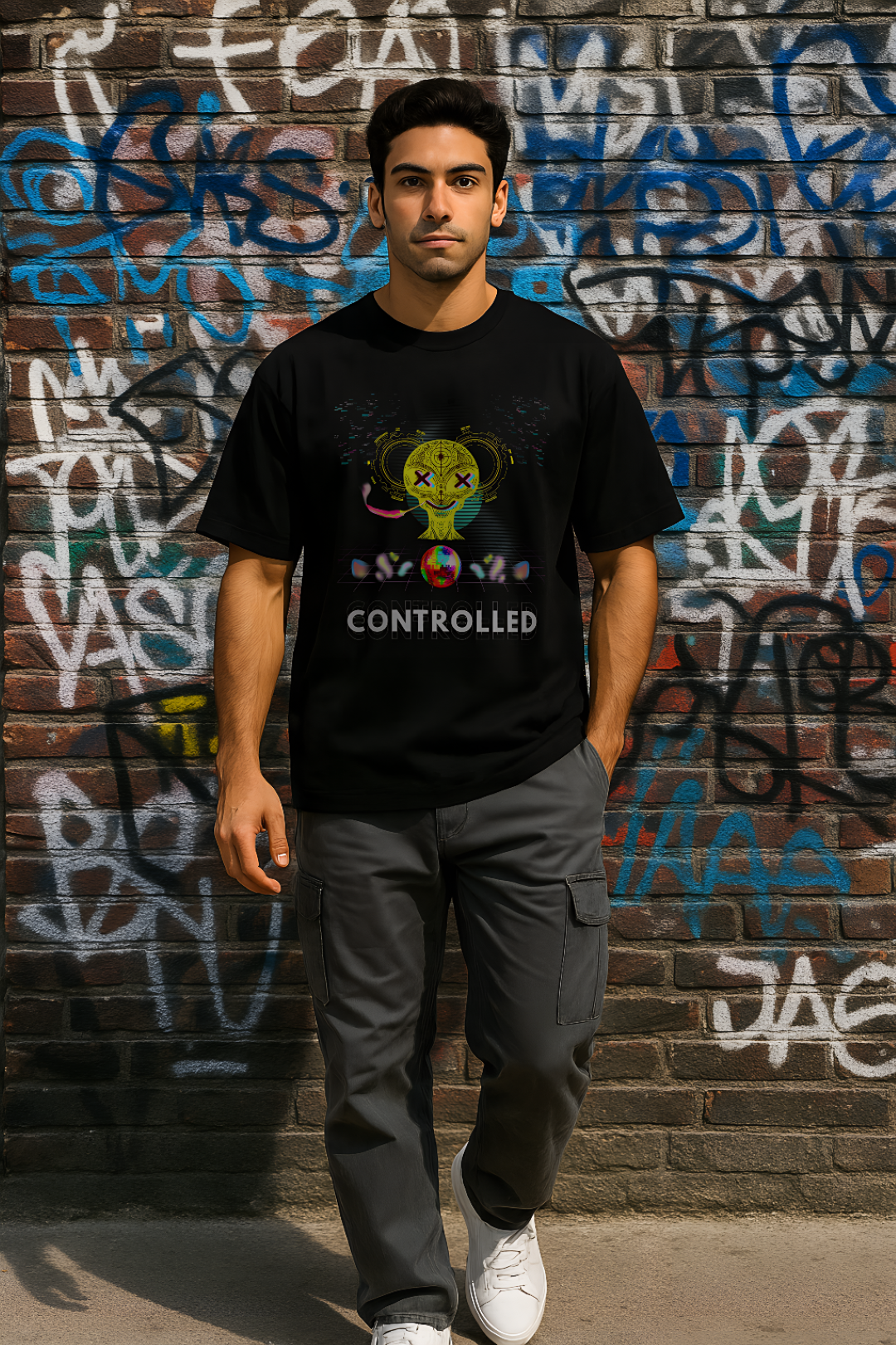 CONTROLLED – Men's Premium Oversized T-shirt