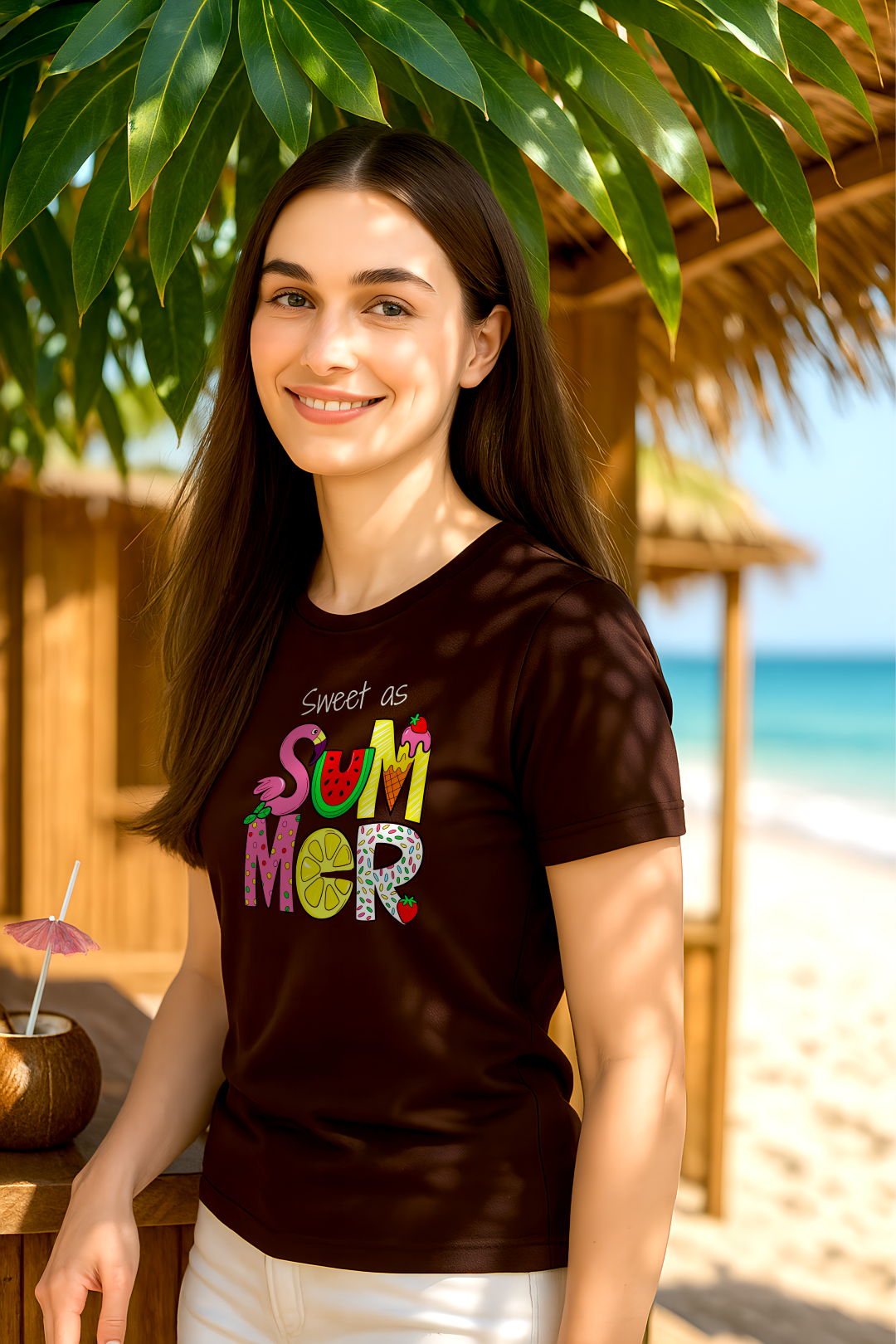 SQUEEZE THE SUMMER | Women's Premium Classic Crew T-shirt