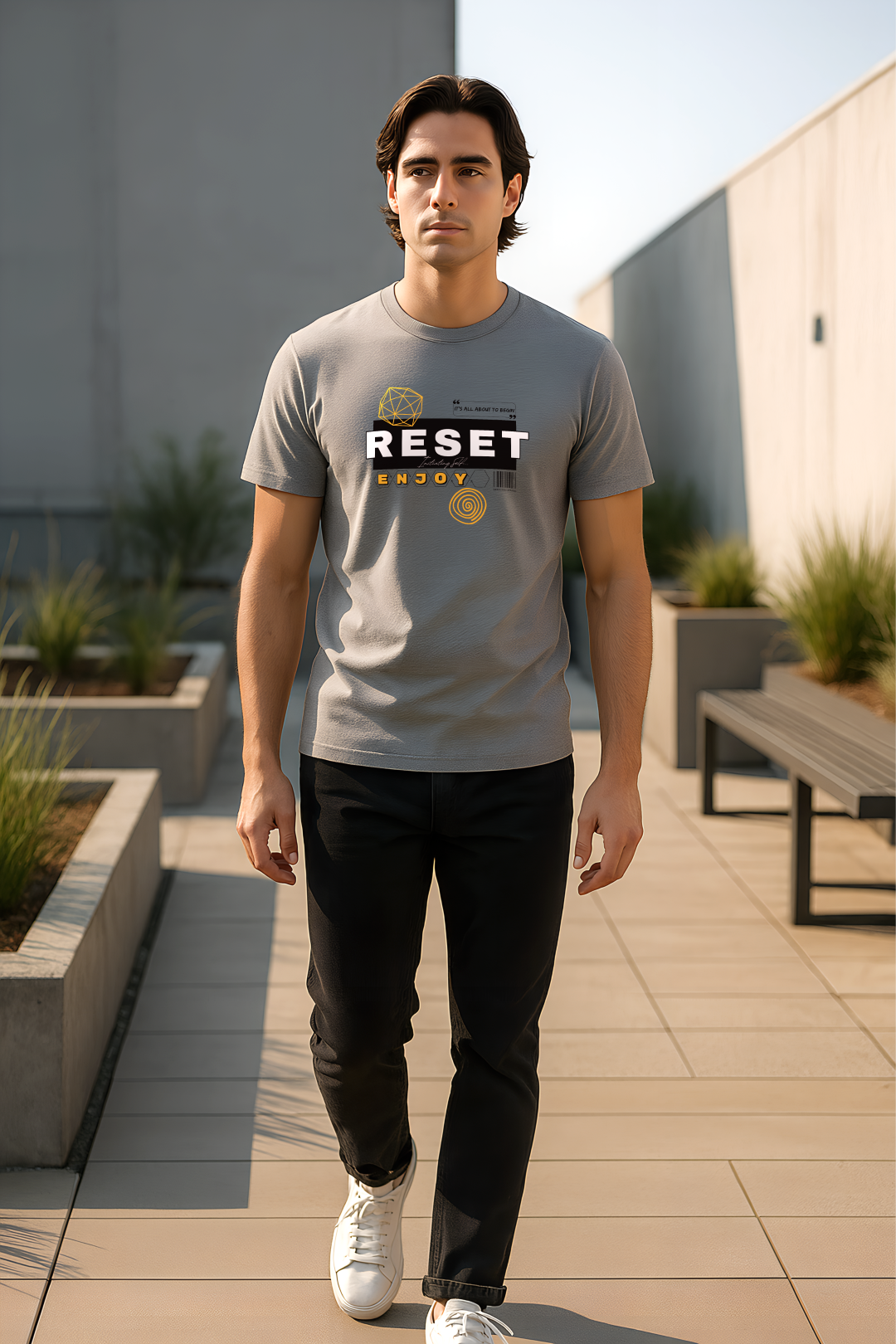 RESET MODE | Men’s Premium Classic Crew Tee